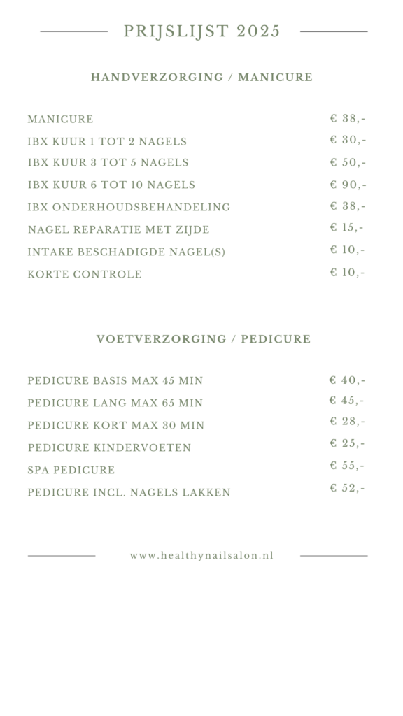 prijslijst